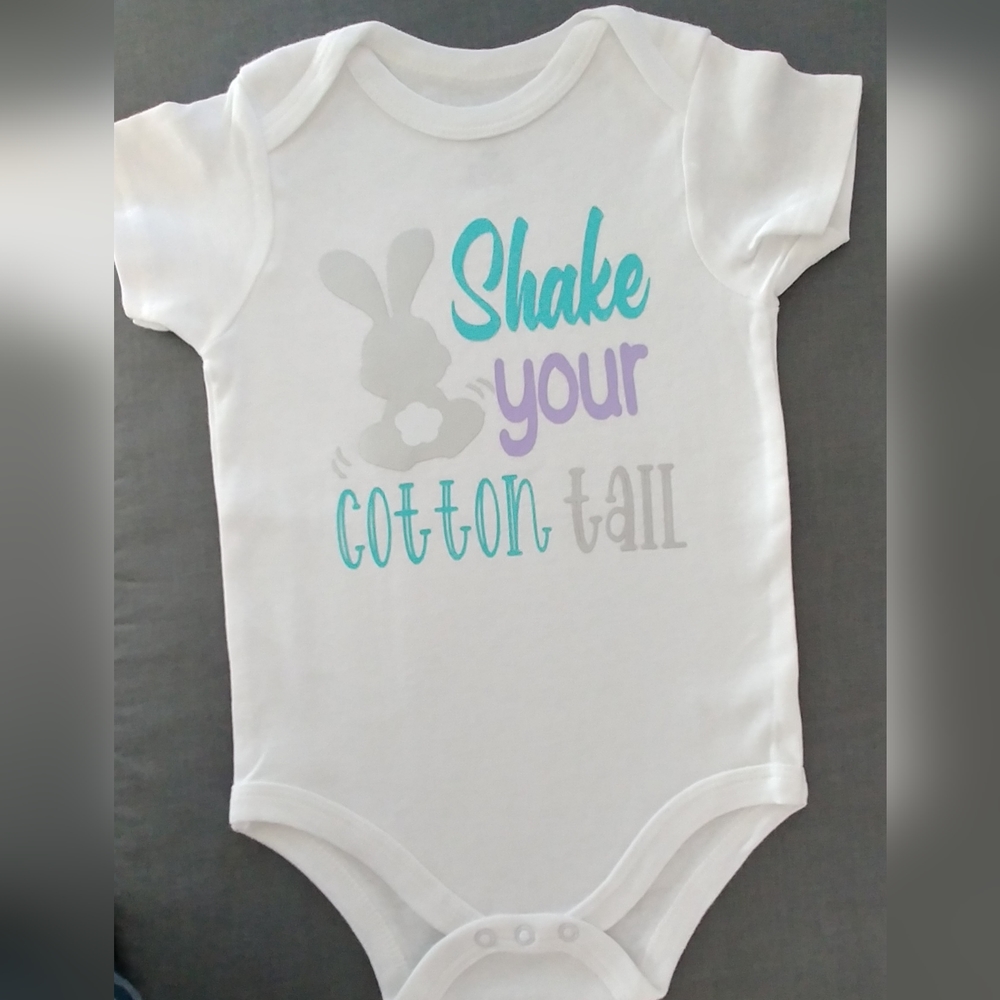 "Shake your cotton tail" Easter onesie